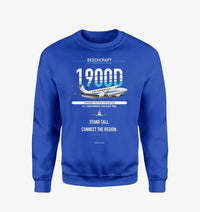 Thumbnail for Beechcraft 1900D design on blue sweatshirt