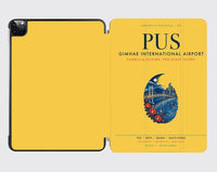 Thumbnail for Gimhae International Airport Busan (PUS) design on yellow ipad tablet case