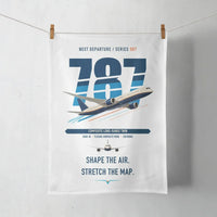 Thumbnail for Boeing 787-9 Dreamliner design on white towel