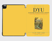 Thumbnail for Dushanbe International Airport (DYU) design on yellow ipad tablet case