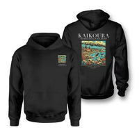 Thumbnail for KAIKOURA - Poster - Double-Side Hoodie - Black