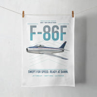 Thumbnail for F-86F Sabre design on white towel