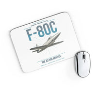 Thumbnail for F-80C Shooting Star design on white rectangle mouse pad