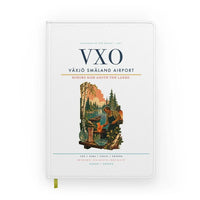Thumbnail for Växjö Småland Airport (VXO) design on white notebook