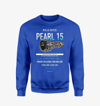 Thumbnail for PEARL 15 design on blue sweatshirt