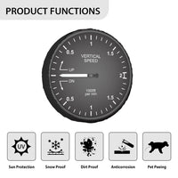 Thumbnail for Airplane Instruments-Vertical Speed Tire Cover - view 2