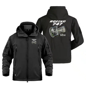 Boeing 747 & GENX Engine Military Jackets (Customizable)