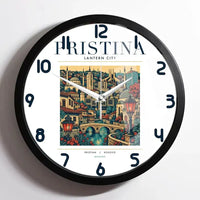 Thumbnail for PRISTINA - Poster - Wall Clock Framed - White