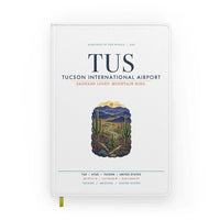 Thumbnail for Tucson International Airport (TUS) design on white notebook