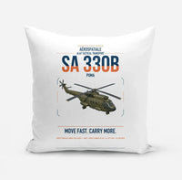 Thumbnail for Aérospatiale SA 330B Puma design on white pillow
