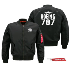 Boeing 787 Silhouette & Pilot Jackets (Customizable)