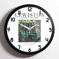 Thumbnail for LEWISTON - Poster - Wall Clock Framed - White