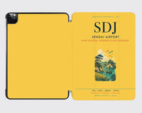Thumbnail for Sendai Airport (SDJ) design on yellow ipad tablet case