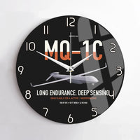 Thumbnail for MQ-1C Gray Eagle ER design on black no frame wall clock