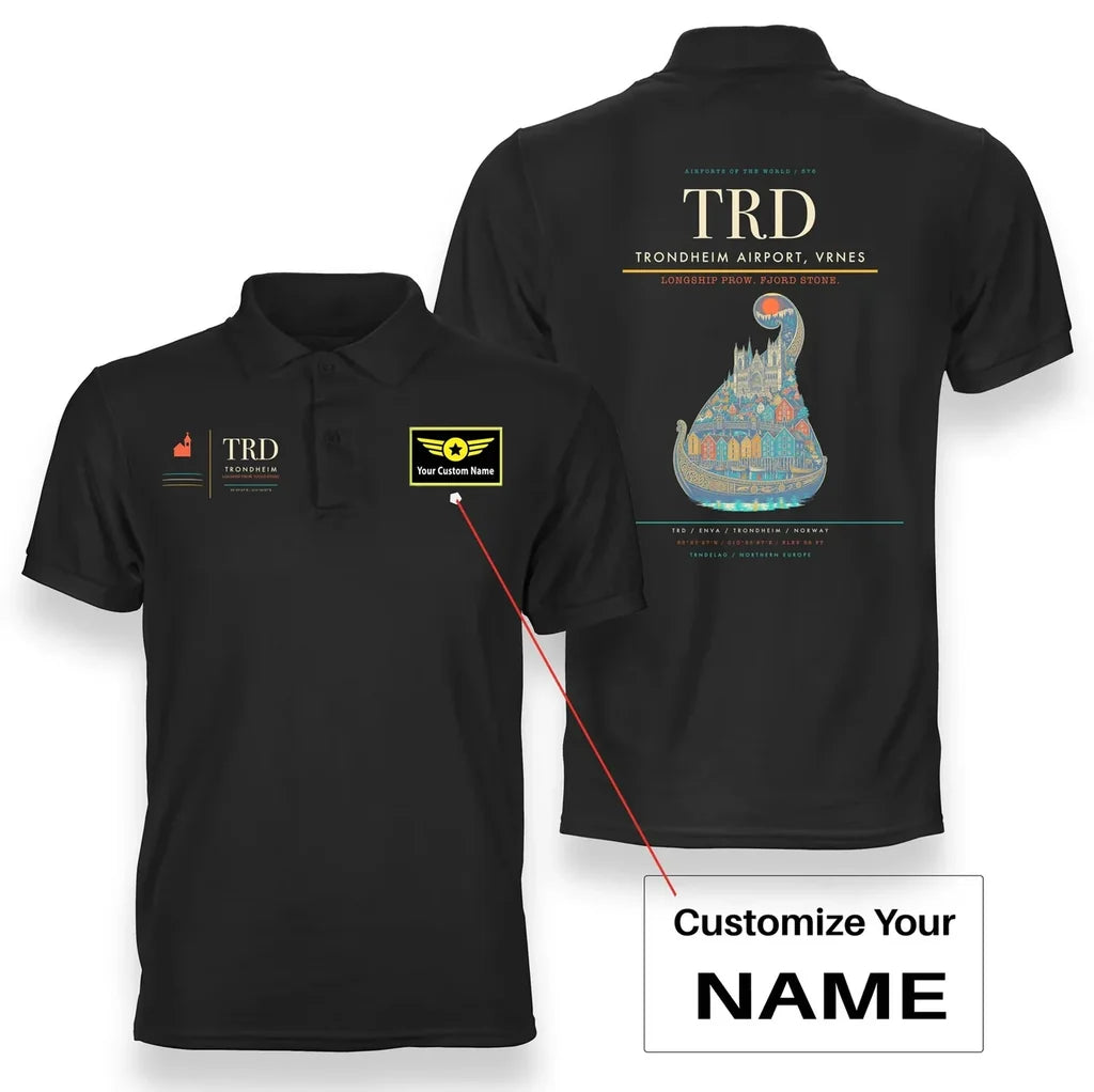 Trondheim Airport, Vrnes TRD Black+Name