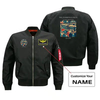 Thumbnail for VINTAGE G4322 - The Exhibition Field - Bomber Jacket design on black+name