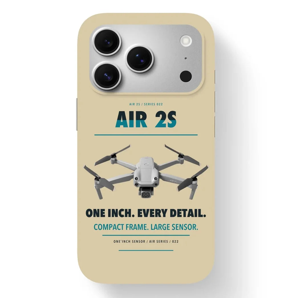 DJI Air 2S Case design on beige iphone case