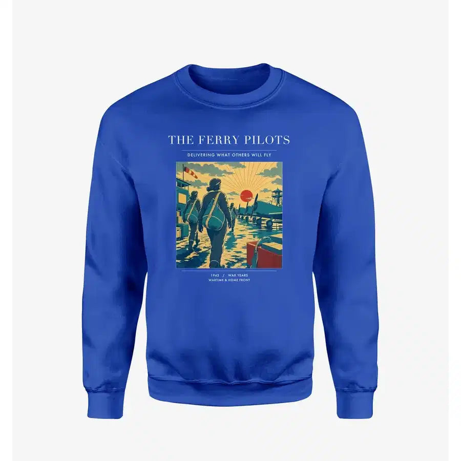 VINTAGE G4503 - The Ferry Pilots - Designed Sweatshirts design on blue