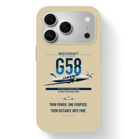 Thumbnail for Beechcraft Baron G58 design on beige magsafe iphone case, for iPhone 17 Pro