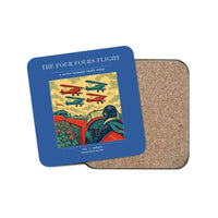 Thumbnail for The Four Fours Flight - Designed Coasters design on blue 1-piece