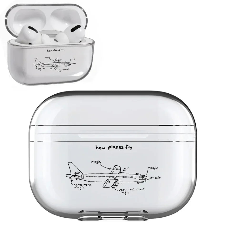 How Planes Fly AirPods Pro transparent case - Normal