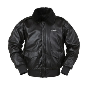 Airbus A340 Silhouette Leather Bomber Jackets