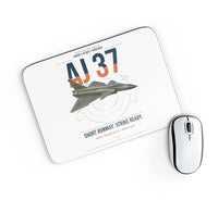 Thumbnail for Saab AJ 37 Viggen design on white rectangle mouse pad