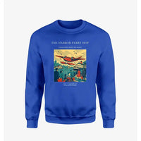 Thumbnail for VINTAGE G4361 - The Harbor Ferry Hop - Designed Sweatshirts design on blue