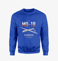 Thumbnail for MQ-1B Predator design on blue sweatshirt