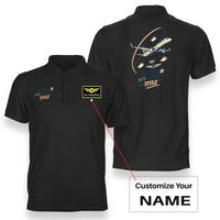 Thumbnail for SIGNAL 577 - Captain Is Her Favorite Title - Double-Side Polo design on black double side polo with custom name badge