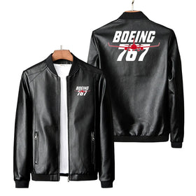 Amazing Boeing 767 PU Leather Jackets