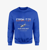 Thumbnail for Airbus C295M T.21 design on blue sweatshirt