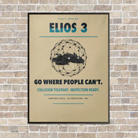 Thumbnail for Flyability Elios 3 vertical canvas print - framed - beige background