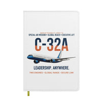 Thumbnail for C-32A Air Force Two Global Reach design on white notebook