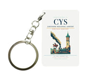 Thumbnail for Cheyenne Regional Airport (CYS) design on white key chain