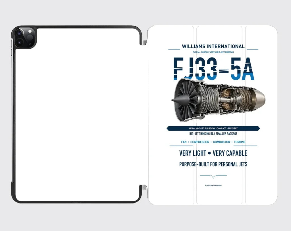 FJ33-5A design on white ipad tablet case