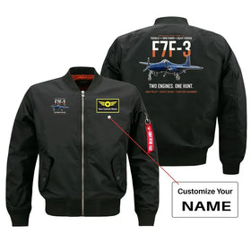 F7F-3 Tigercat Two Engines One Hunt Bomber Jacket