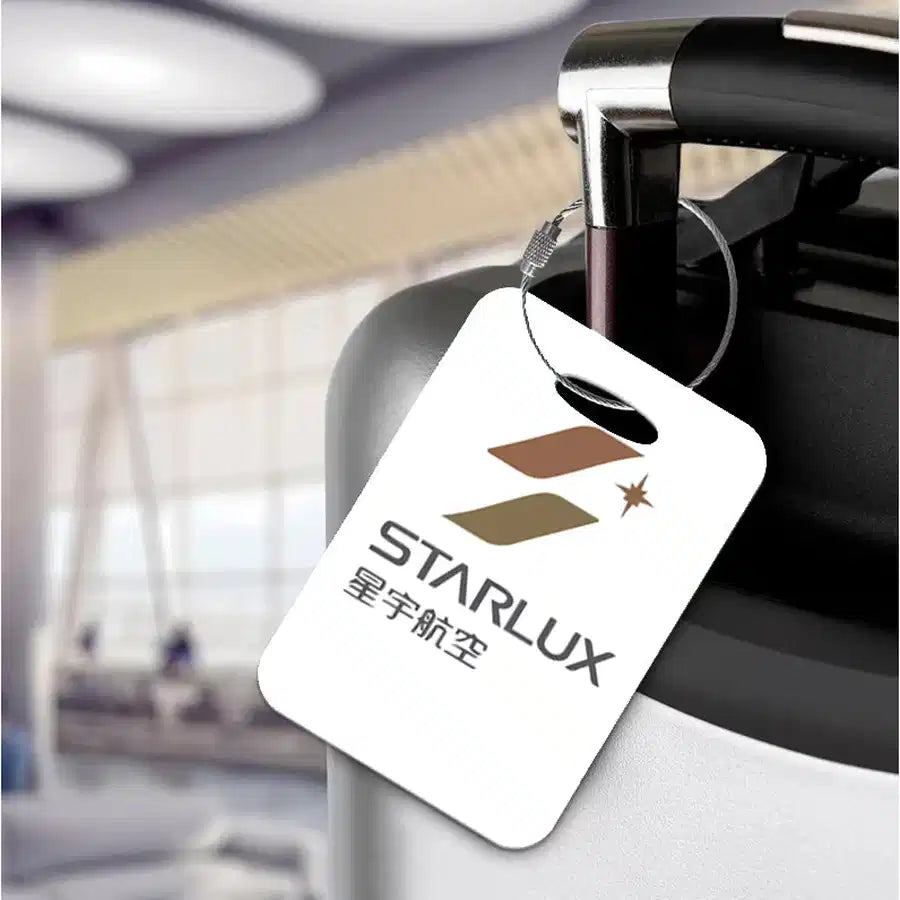 Acrylic luggage tag with STARLUX Airlines design — view 2.