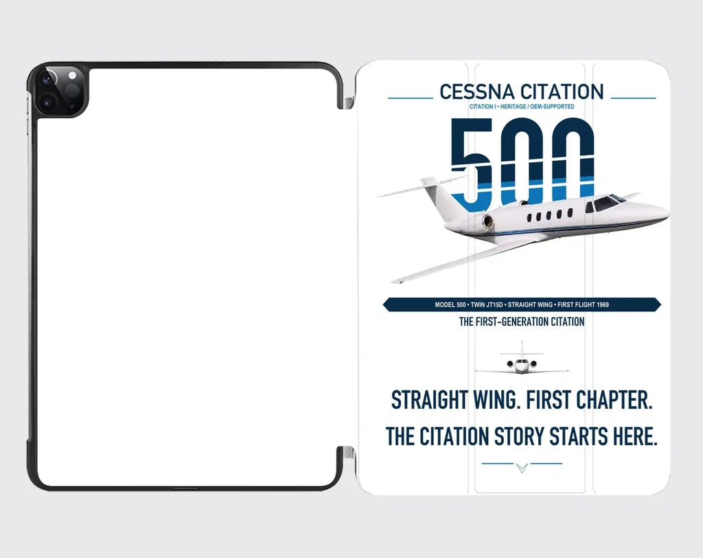 Cessna Citation 500 - Citation I design on white ipad tablet case