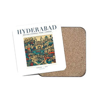 Thumbnail for HYDERABAD - Poster - Coaster - White