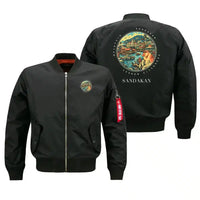 Thumbnail for SANDAKAN - Badge - Bomber Jacket - Black