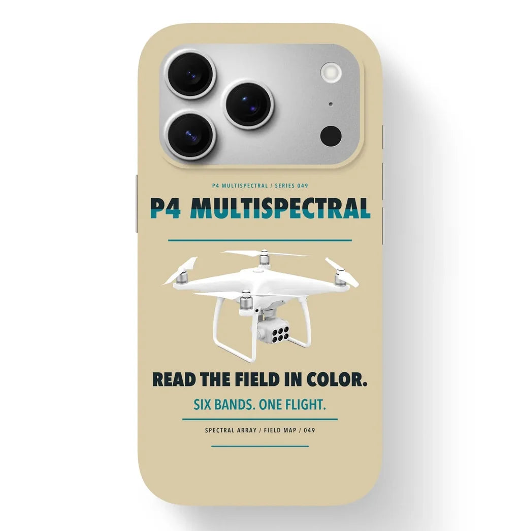 DJI P4 Multispectral Case design on beige iphone case