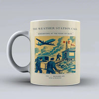 Thumbnail for VINTAGE G4288 - The Weather Station Call - Ceramic Mug design on beige