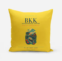 Thumbnail for Bangkok Suvarnabhumi Airport (BKK) design on yellow pillow