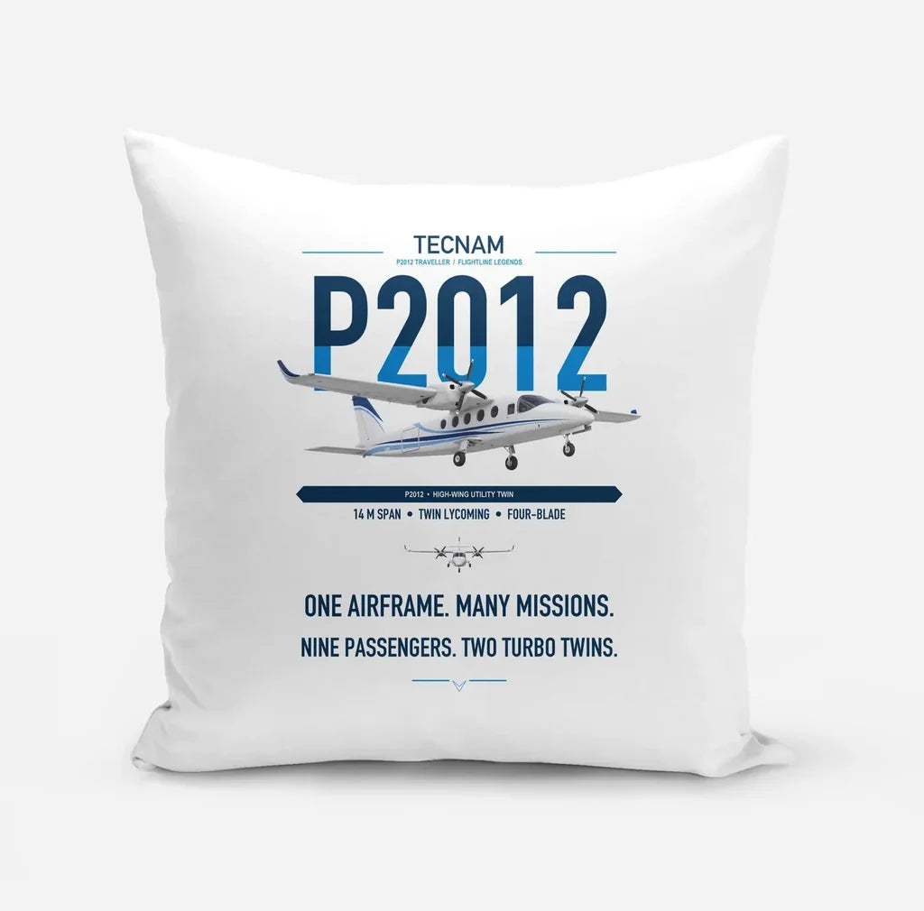 Tecnam P2012 Traveller design on white pillow