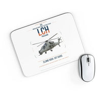 Thumbnail for HAL LCH Prachand design on white rectangle mouse pad