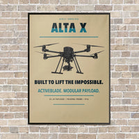 Thumbnail for Freefly Alta X vertical canvas print - framed - beige background
