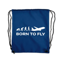 Thumbnail for Born to Fly Drawstring Bag - view 2