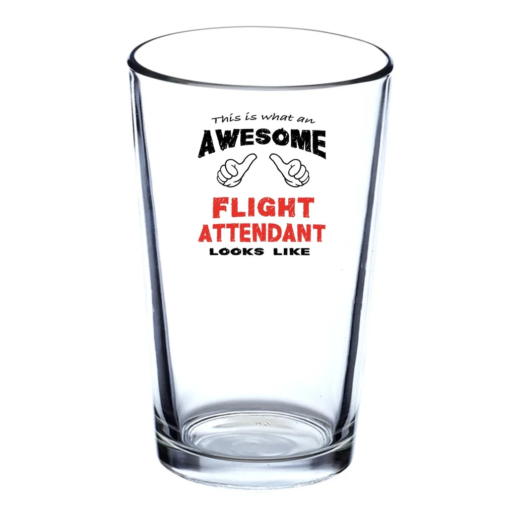 Customisable Flight Attendant Drinking Glass - view 2