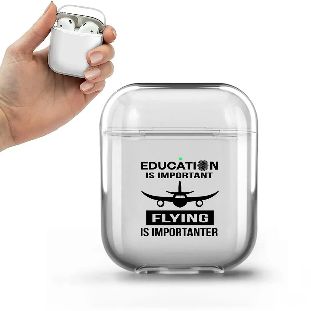 Flying is Importanter AirPods transparent case - Normal
